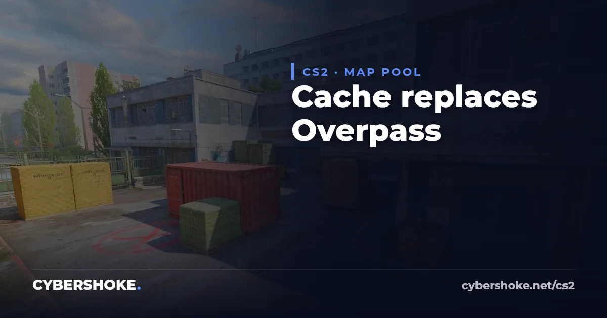 Cache is back in the CS2 map pool
