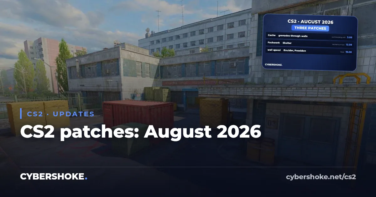 CS2 updates in August 2026: what changed