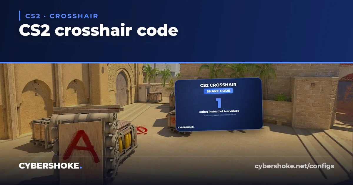 CS2 crosshair settings and crosshair code