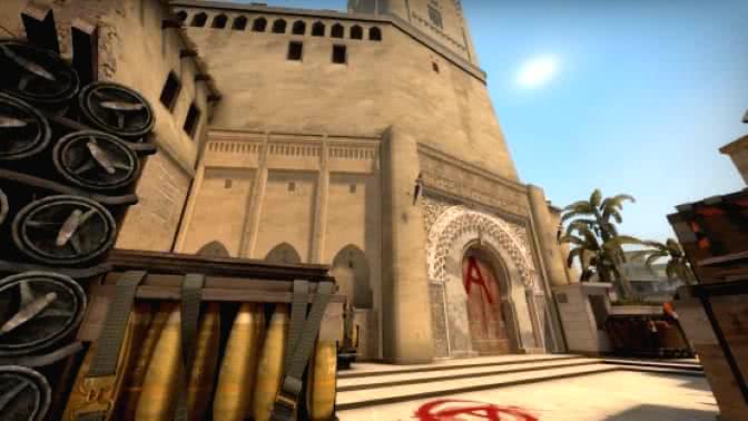 1v1 duel arena on Mirage in CS2